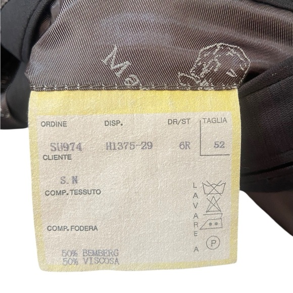 Brown Blazer Men’s Mario Zegnoti Bemberg Chest 38” - Picture 10 of 12